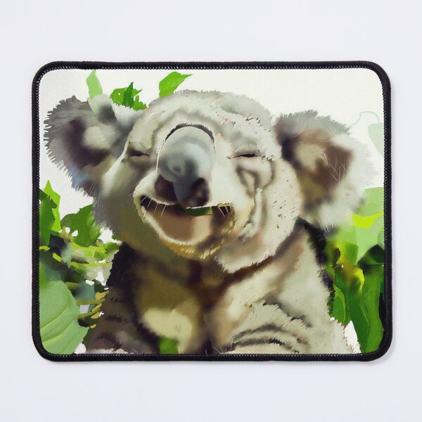 Item preview, Joyful Koala Chewing Eucalyptus Leaf designed and sold by JanekaBobbitt.