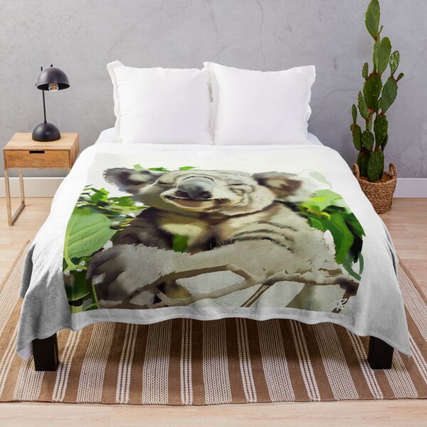 Item preview, Joyful Koala Chewing Eucalyptus Leaf designed and sold by JanekaBobbitt.