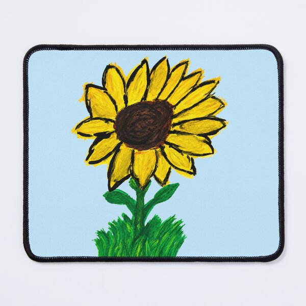 Item preview, Vibrant Sunflower in Grass – Expressive Floral Painting designed and sold by SVox.