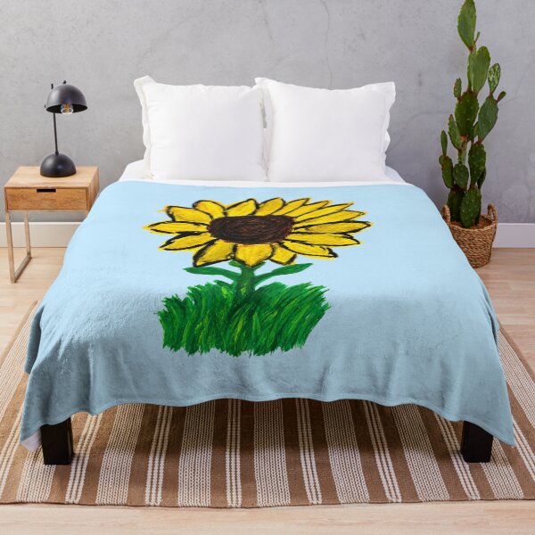 Item preview, Vibrant Sunflower in Grass – Expressive Floral Painting designed and sold by SVox.