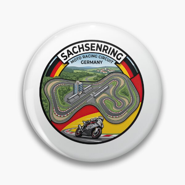 Item preview, Sachsenring MotoGP Circuit Germany designed and sold by enzoade.