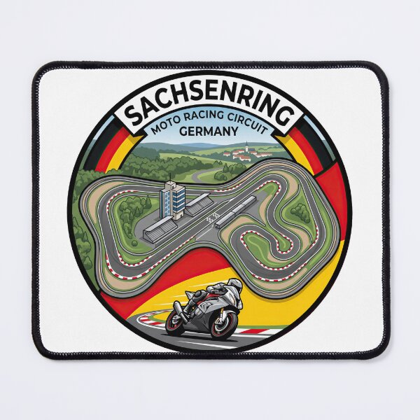 Item preview, Sachsenring MotoGP Circuit Germany designed and sold by enzoade.