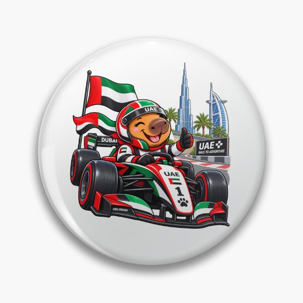 Item preview, Cute Capybara in UAE – Race to Adventure designed and sold by CapybaraTravels.