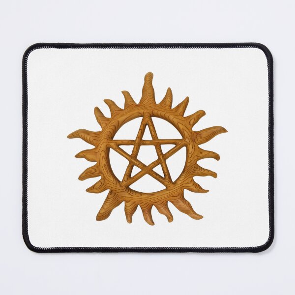 Item preview, Sunburst Pentacle Wood  Anti-Possession Symbol designed and sold by DekorStyle.