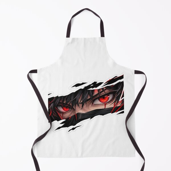 Item preview, Intense Anime Red Eyes Glitch Aesthetic Sticker designed and sold by PRIME4YOU.