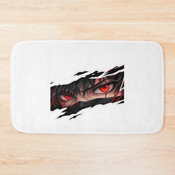 Item preview, Intense Anime Red Eyes Glitch Aesthetic Sticker designed and sold by PRIME4YOU.