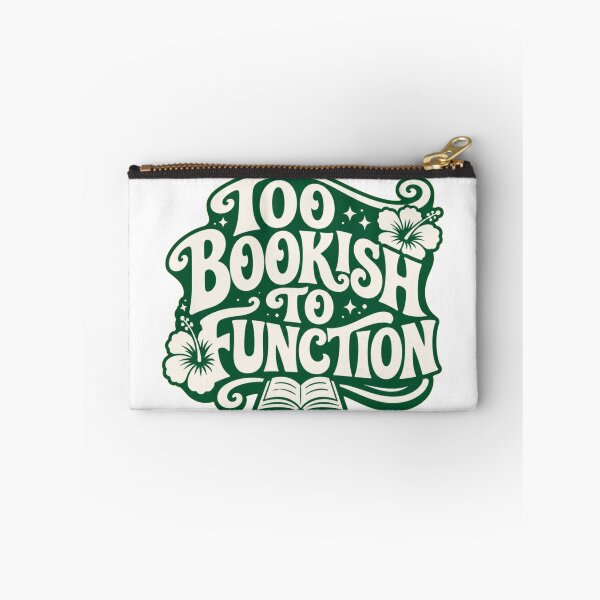 Item preview, Too Bookish To Function – Funny Book Lover Typography designed and sold by Noirvasca.