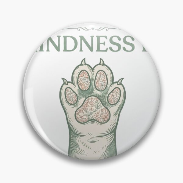 Item preview, Claws Out, Kindness In – Empowering Cat Lover Quote Design designed and sold by RokomariFabric.