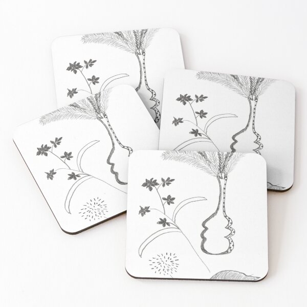 Item preview, Botanical Vase with Ferns and Flora — Hand-Drawn Pencil Art designed and sold by Liberarteprint.