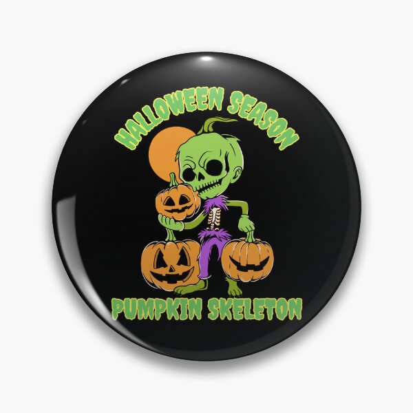 Item preview, Halloween Season Pumpkin Skeleton – Cute Retro Spooky Design designed and sold by Toufittery.