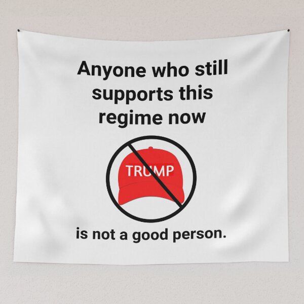 Item preview, Anyone who still supports this regime now is not a good person. designed and sold by Rachel the Artist .