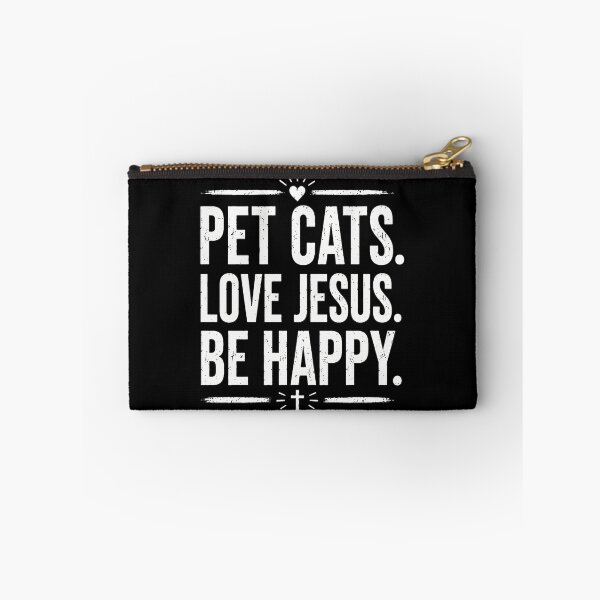 Item preview, Pet Cats Love Jesus Be Happy Christian Cat Lover designed and sold by GiaoCalonas.