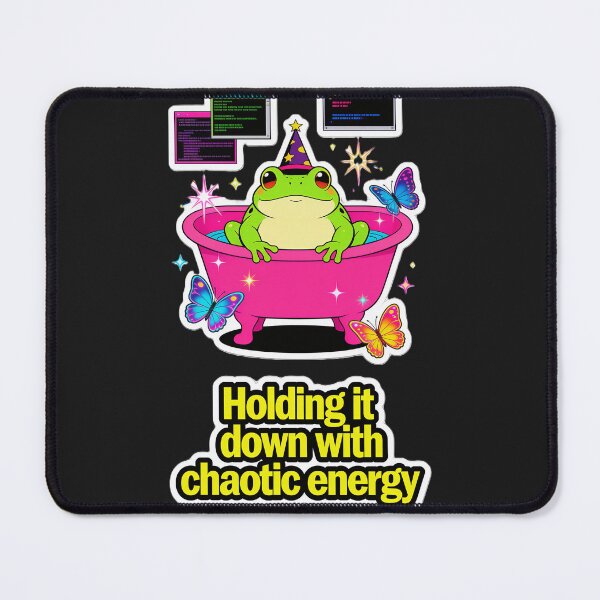 Item preview, Chaotic Energy Funny Wizard Frog designed and sold by GodsMonsterss.