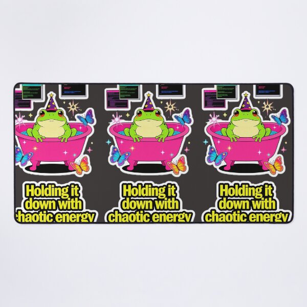Item preview, Chaotic Energy Funny Wizard Frog designed and sold by GodsMonsterss.