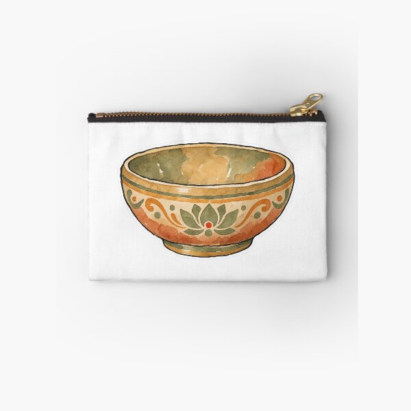 Item preview, Morning Practice, Watercolor Tibetan Singing Bowl designed and sold by Jessie's Palette.