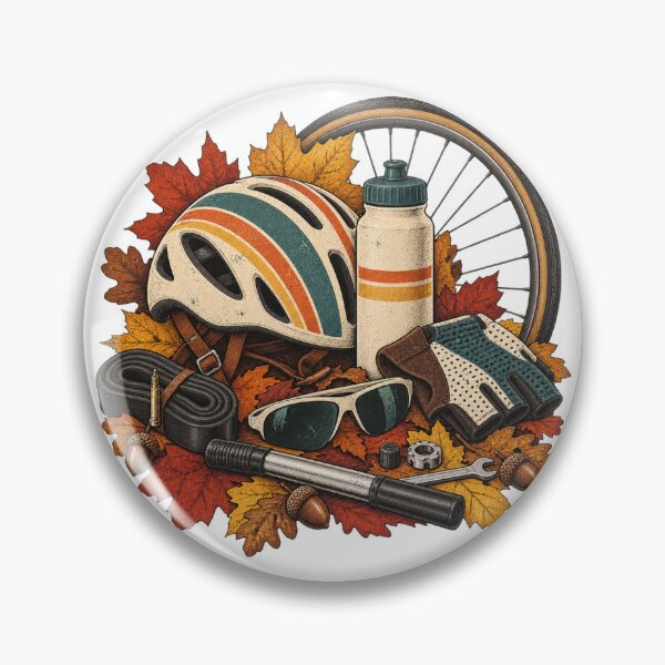 Item preview, Vintage Autumn Cycling Break designed and sold by Golden Era Studio.