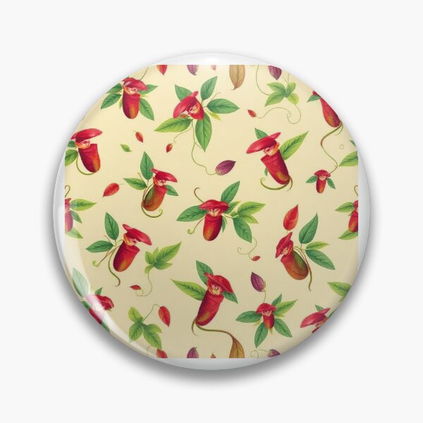 Item preview, Nepenthes Pitcher Plant Jungle Pattern designed and sold by Helt-enkelt.