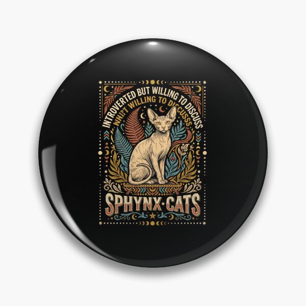 Item preview, Sphynx Cat Introvert Design designed and sold by GiaoCalonas.