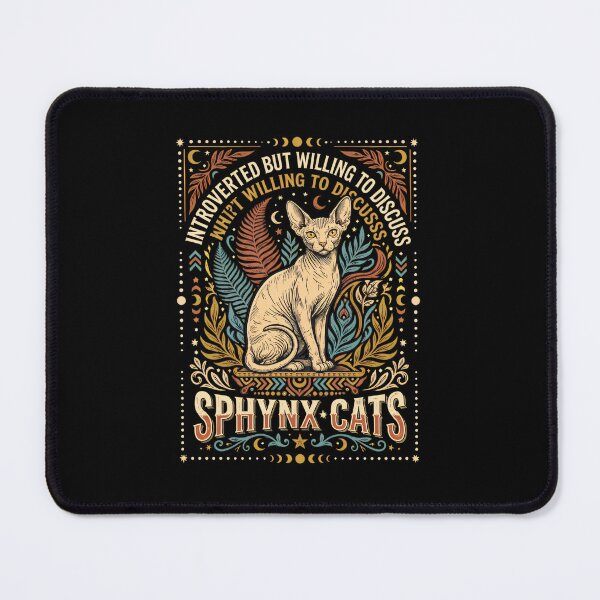 Item preview, Sphynx Cat Introvert Design designed and sold by GiaoCalonas.