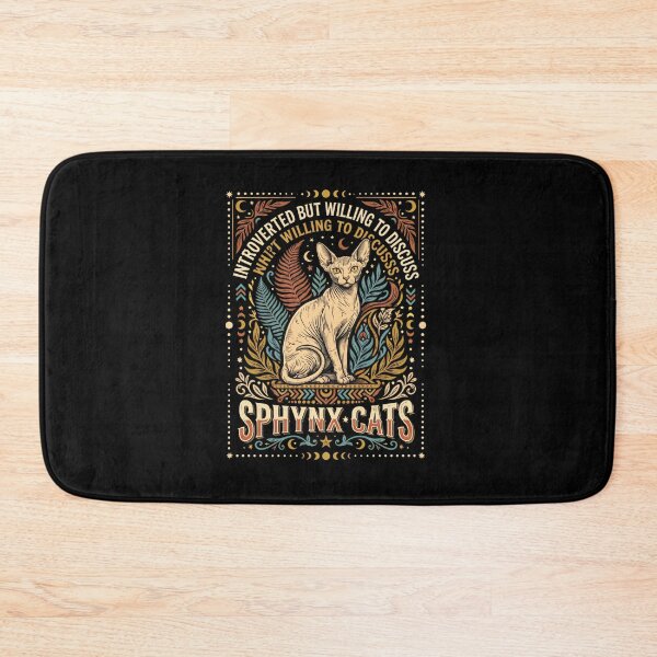Item preview, Sphynx Cat Introvert Design designed and sold by GiaoCalonas.