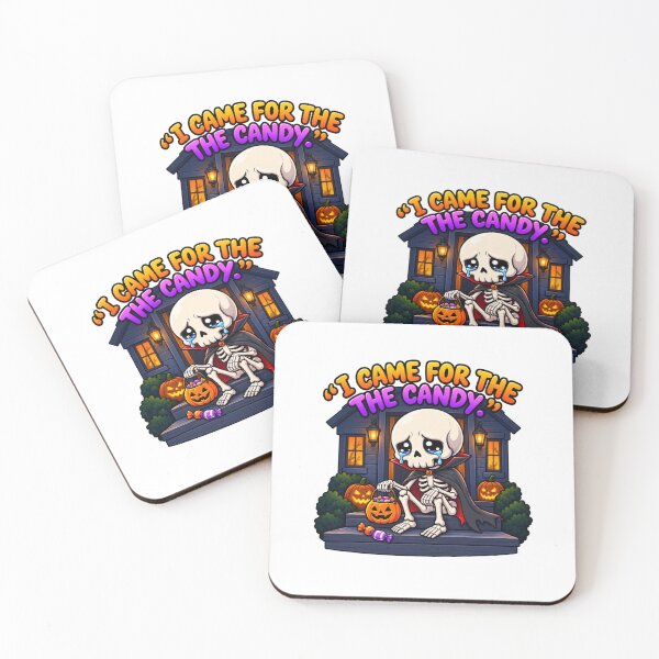Item preview, I Came for the Candy – Crying Skeleton Vampire Halloween designed and sold by MrDev.