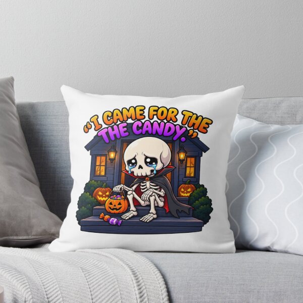Item preview, I Came for the Candy – Crying Skeleton Vampire Halloween designed and sold by MrDev.