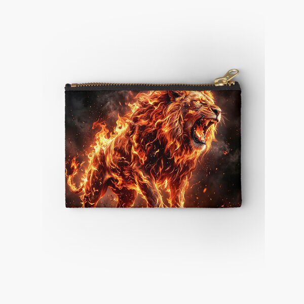 Item preview, Born from Flames - Ferocious Fire Lion Art designed and sold by Marcu Ioachim.