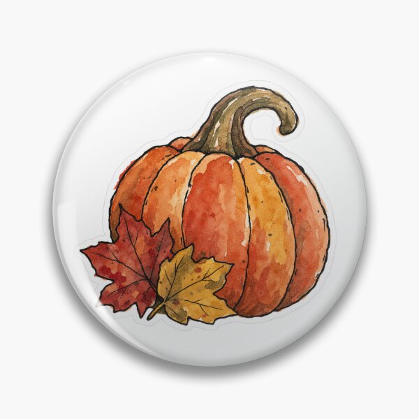 Item preview, Sweater Weather, Watercolor Pumpkin and Autumn Leaves designed and sold by Jessie's Palette.