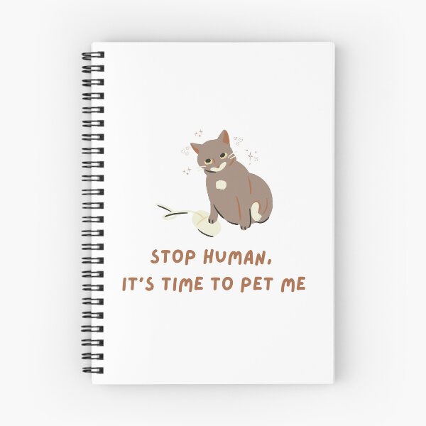 Item preview, Funny Cat Office Humor - Stop Human It's Time to Pet Me Computer Mouse Graphic designed and sold by Rehnair.