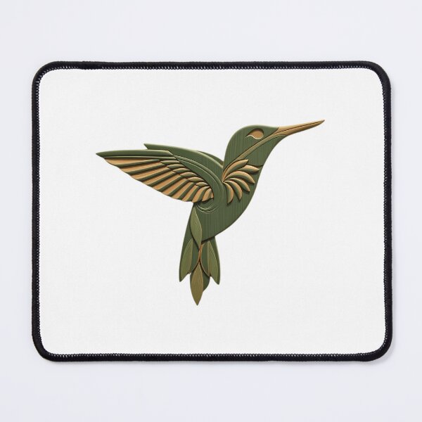Item preview, The Green Hummingbird Carved From Wood designed and sold by DekorStyle.