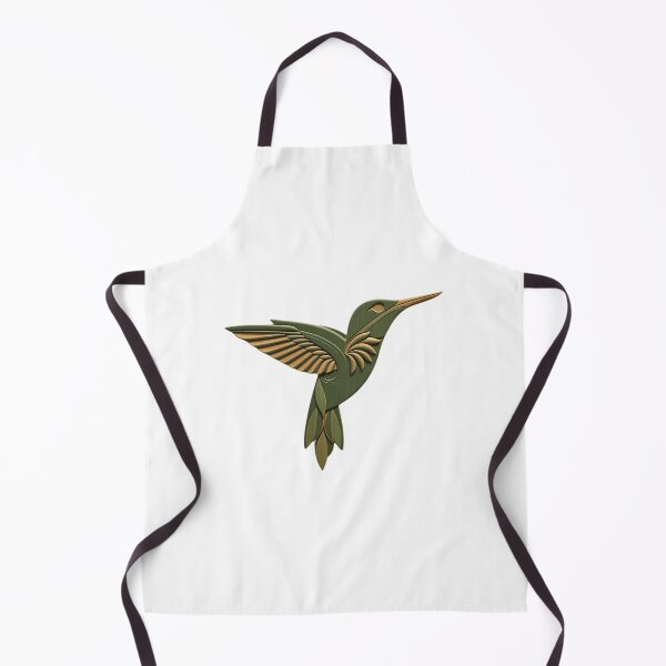 Aperçu de l'œuvre Le colibri vert sculpté dans du bois créée et vendue par DekorStyle.
