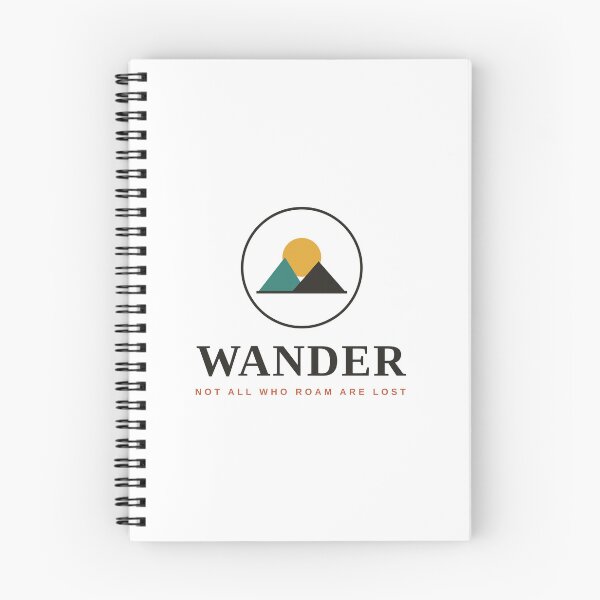 Item preview, Wander — Not All Who Roam Are Lost, Mountain Badge designed and sold by raeandcharles.