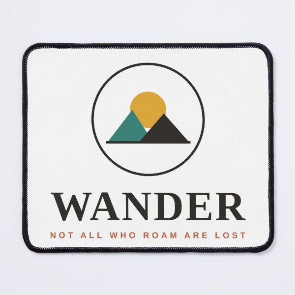 Item preview, Wander — Not All Who Roam Are Lost, Mountain Badge designed and sold by raeandcharles.