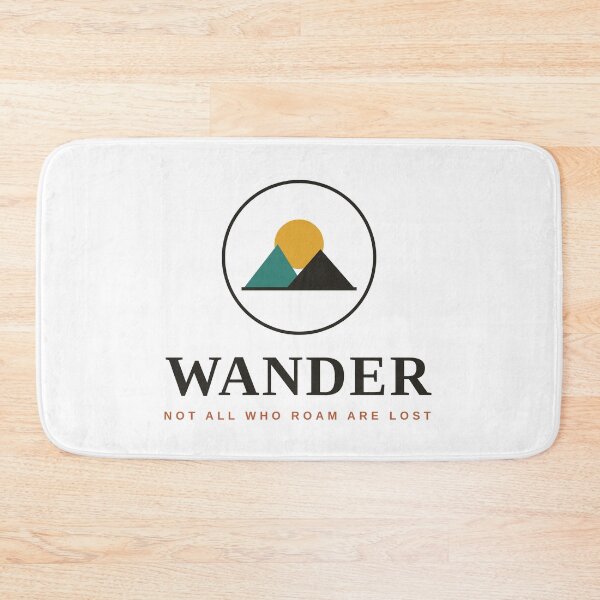 Item preview, Wander — Not All Who Roam Are Lost, Mountain Badge designed and sold by raeandcharles.