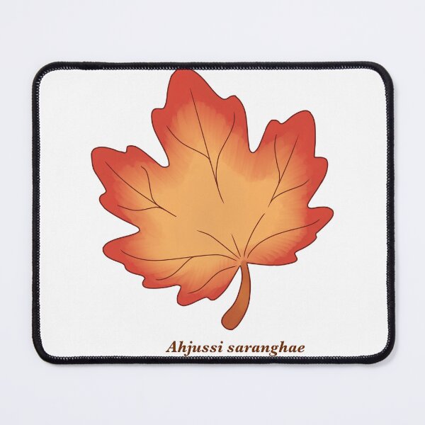 Item preview, Ahjussi Saranghae Maple Leaf – Cozy Korean Autumn Aesthetic Digital Art designed and sold by Kanikawaii.