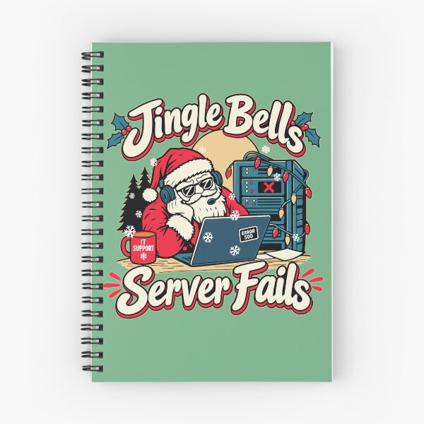 Item preview, Jingle Xmas Bells Server Fails IT Support Santa Christmas designed and sold by ALCOSHIRTS OFFICIAL.