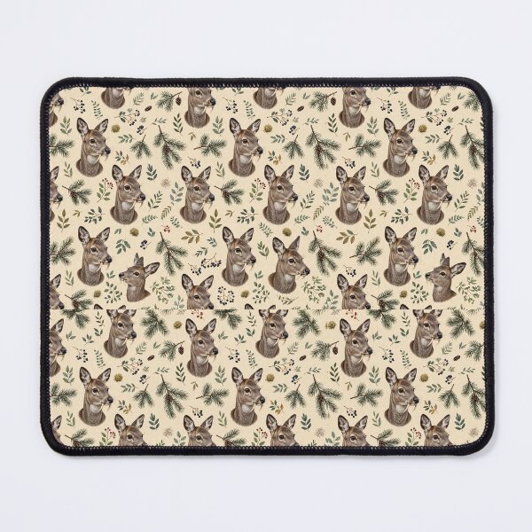 Item preview, Siberian Musk Deer Pine Forest Pattern designed and sold by Helt-enkelt.