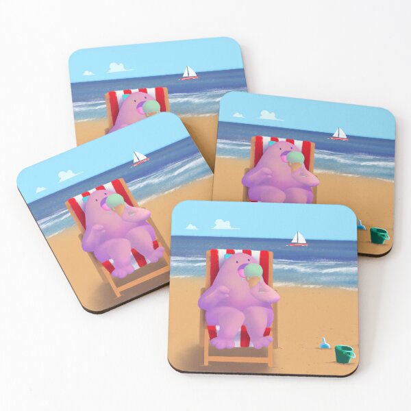 Item preview, Little Dino - Ice Cream on the Beach designed and sold by Anne-Milo.