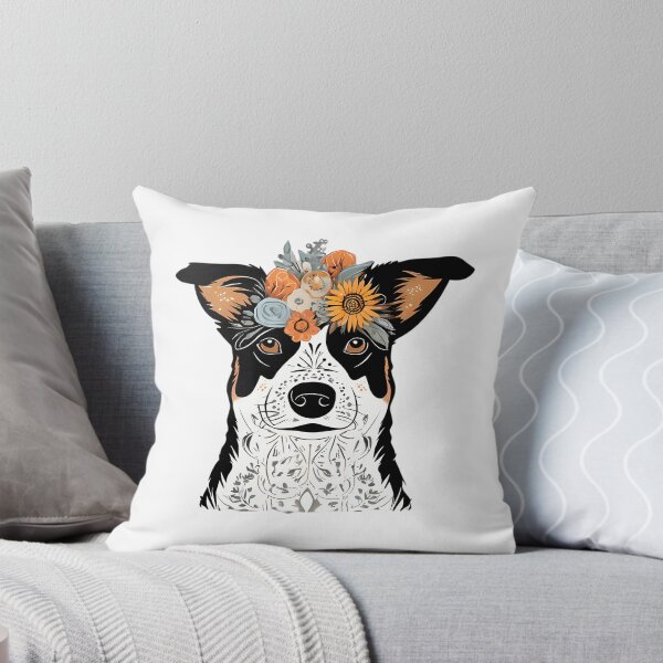 Item preview, Floral Silhouette Of An Australian Cattle Dog designed and sold by PCXEXCHANGE.