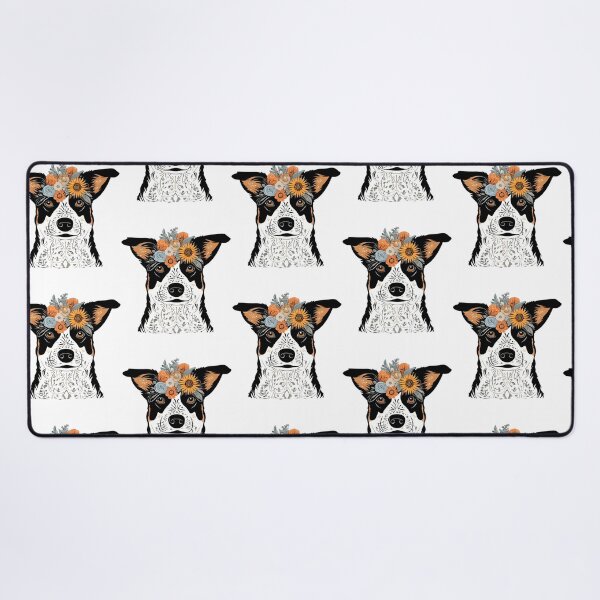 Item preview, Floral Silhouette Of An Australian Cattle Dog designed and sold by PCXEXCHANGE.