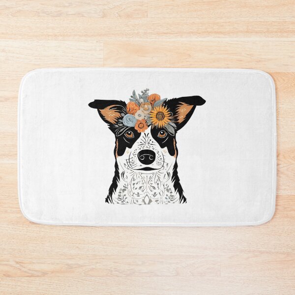 Item preview, Floral Silhouette Of An Australian Cattle Dog designed and sold by PCXEXCHANGE.