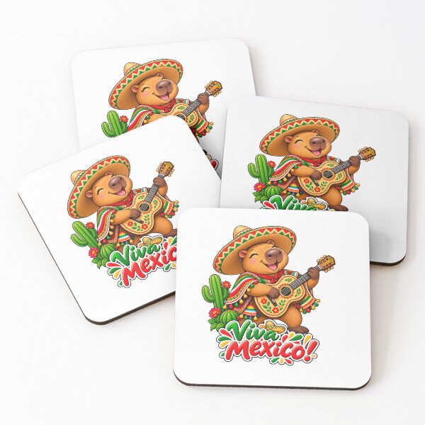 Item preview, Cute Capybara in Mexico Viva Mexico designed and sold by CapybaraTravels.