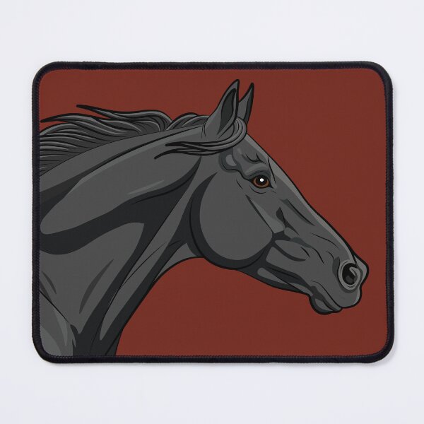 Item preview, The head of a black Abaga horse at a gallop designed and sold by Cheval-de-coeur.