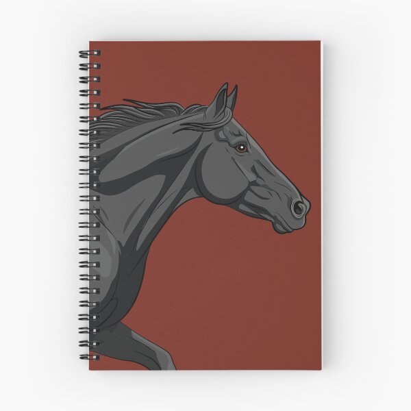 Item preview, The head of a black Abaga horse at a gallop designed and sold by Cheval-de-coeur.