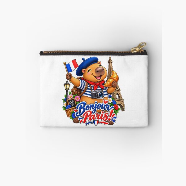 Item preview, Cute Capybara in Paris France designed and sold by CapybaraTravels.