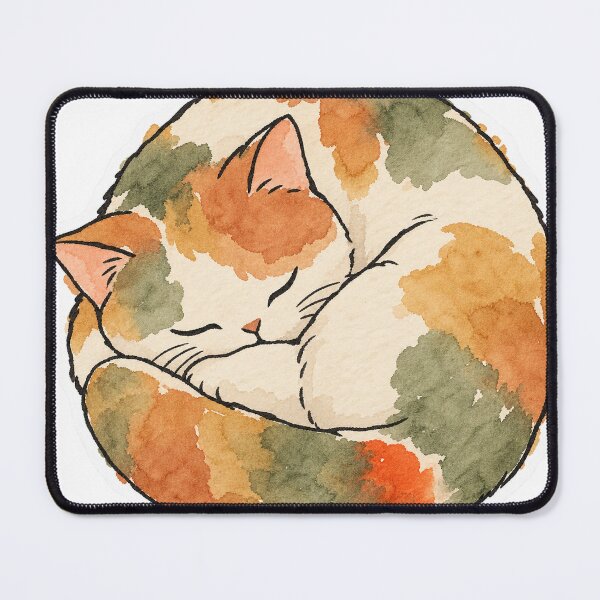 Item preview, Loaf Mode Engaged, Watercolor Sleeping Cat designed and sold by Jessie's Palette.
