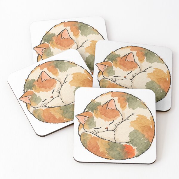 Item preview, Loaf Mode Engaged, Watercolor Sleeping Cat designed and sold by Jessie's Palette.