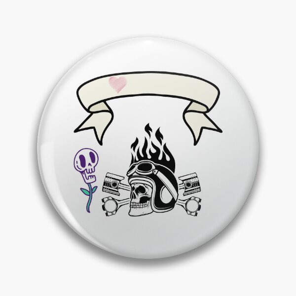 Item preview, Flaming Skull Motorcycle – Love, Speed & Rebellion designed and sold by Sowaninongtdu.