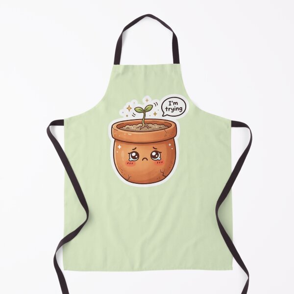 Item preview, I’m Trying Kawaii Plant Pot designed and sold by Cerys-GS.