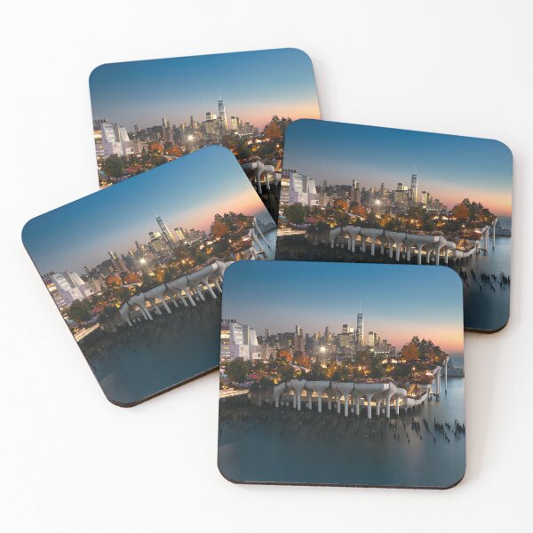 Item preview, New York City Skyline - Manhattan Little Island Night Art designed and sold by DGMaxShop.